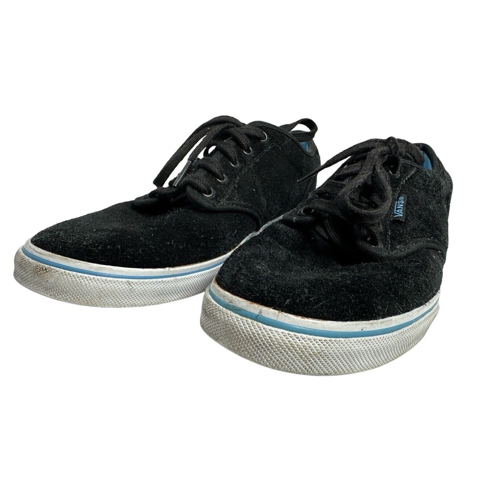 Vans Atwood Low Black Suede Casual‎ Round Toe Sneakers Womens 8.5 Skater Shoes
